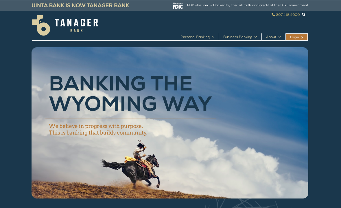 Tanager Bank Website